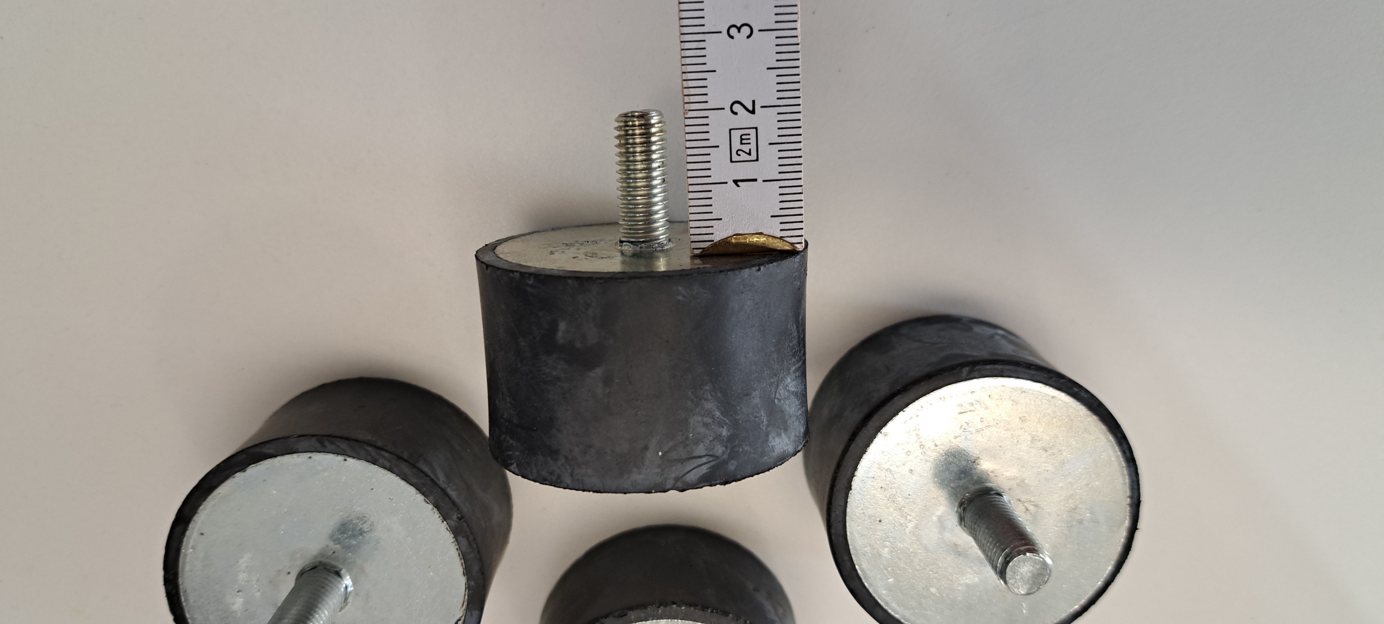 silentblok - podstavec pro tepelné čerpadlo - D50 - H30  M8/20 mm x M8